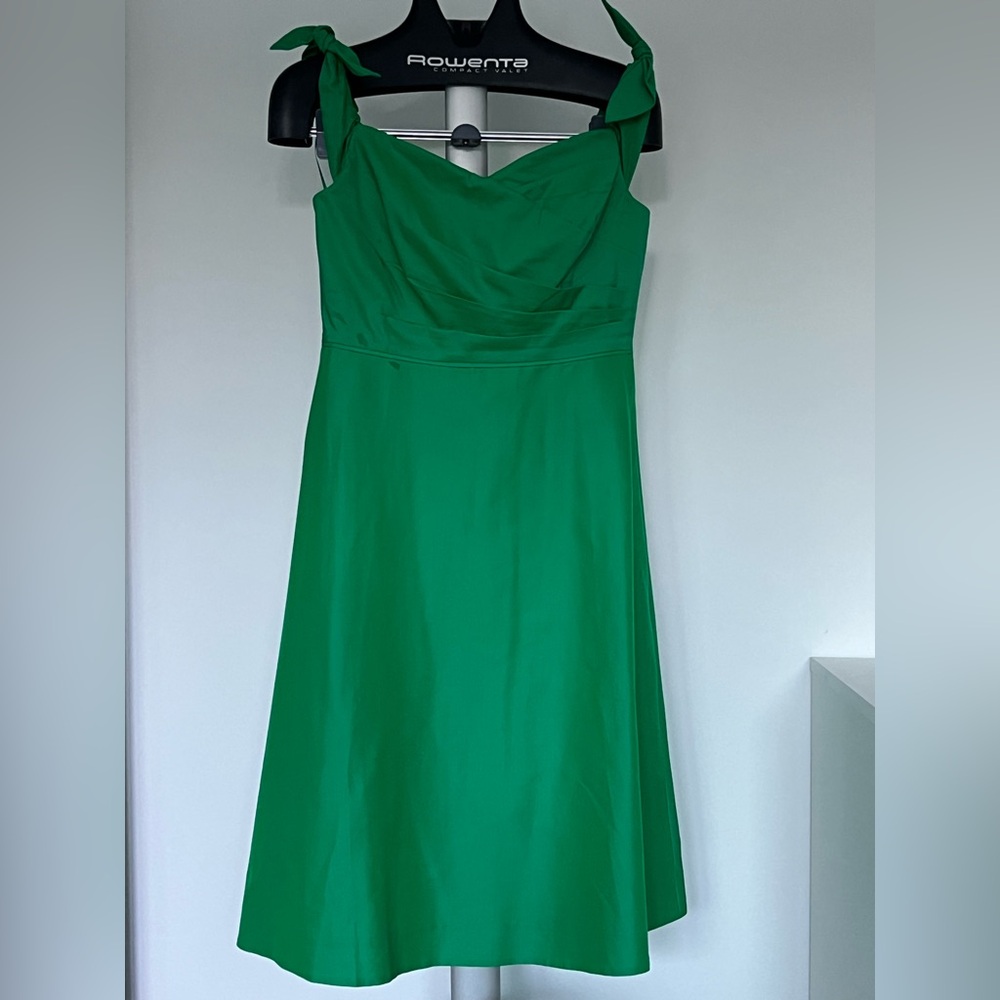 J. Crew Emerald Green Strapless A-Line Dress